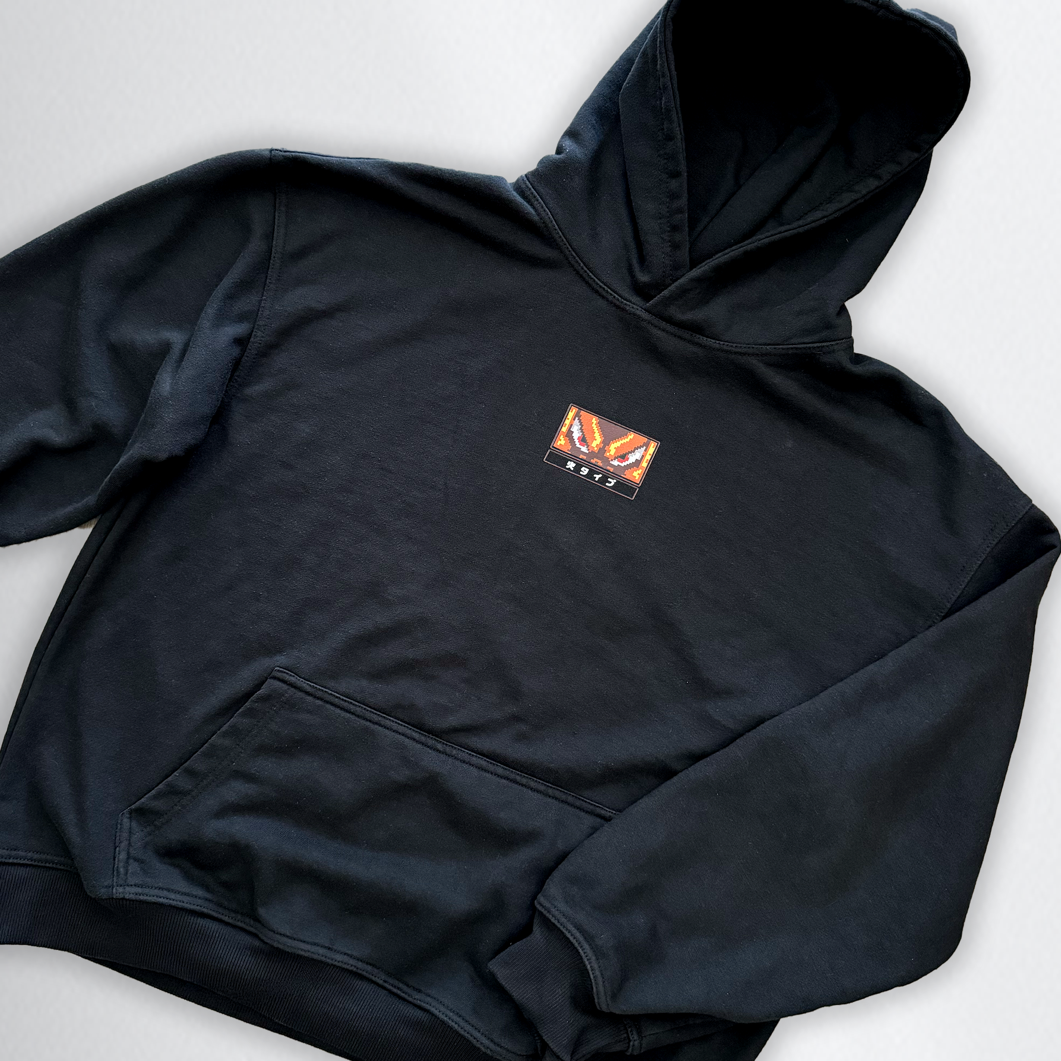 8-BIT FIRE TYPE HOODIE